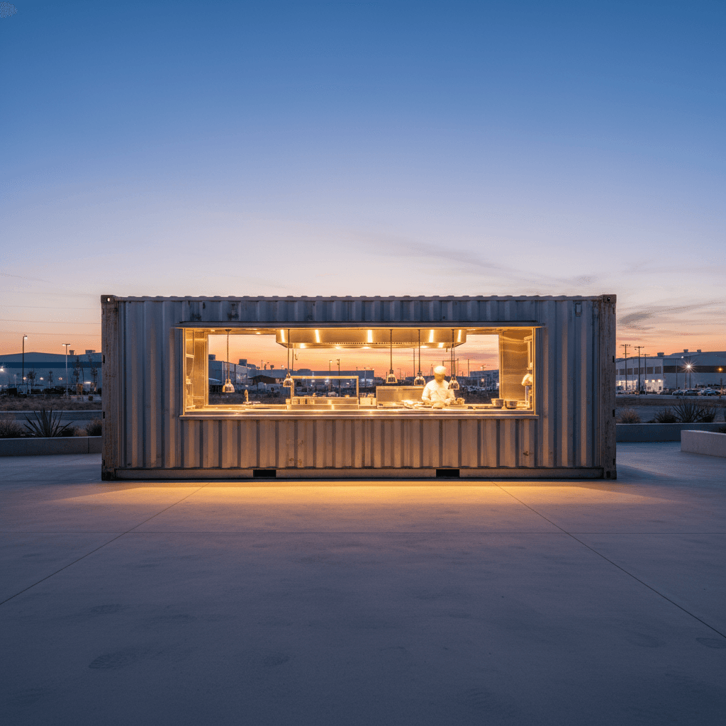 Shipping container kitchen